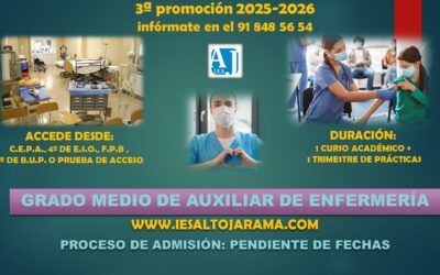 Grado Medio FP de Auxiliar de Enfermería